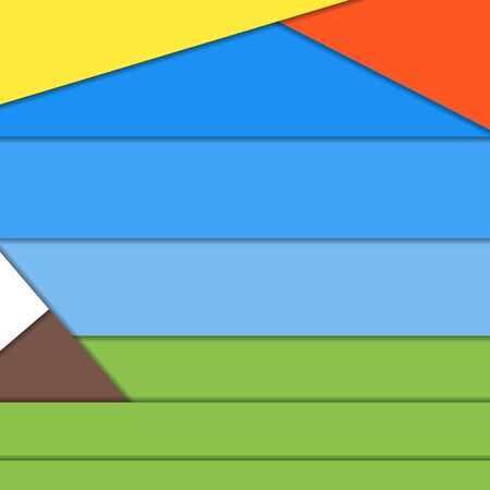 Geometrical landscape background in material design styleのイラスト素材