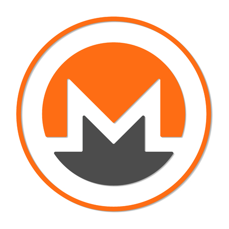 Monero vector sign icon. Internet moneyのイラスト素材