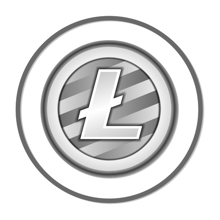 Litecoin vector sign icon. Internet moneyのイラスト素材