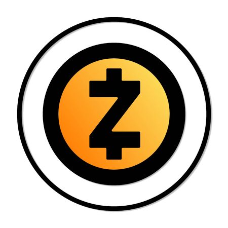 Zcash sign icon illustration.のイラスト素材