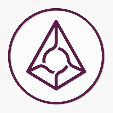 Augur sign icon, internet money.のイラスト素材