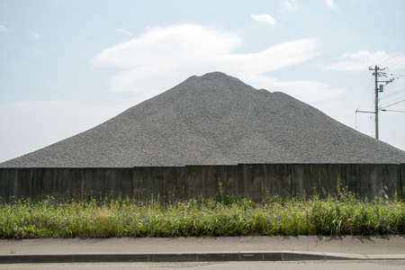 Gravel pileの写真素材