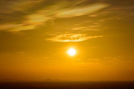 The sky at sunsetの写真素材