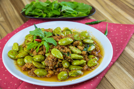 Sato fried pork curry. Southern food of Thailandの写真素材