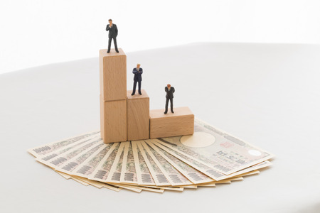 Career competition of businessmanの写真素材