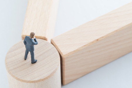 Businessman of the turning pointの写真素材