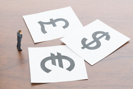 The businessman who thinks about exchange