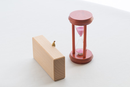 A hourglass and senior