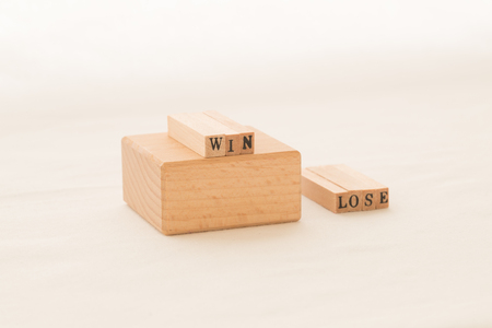 The winner and loserの写真素材