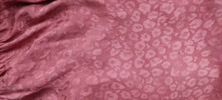 soft pink lightweight tiger pattern fabric
