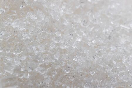 Texture of sugar crystals closeup with nobody