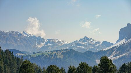 View on the natural mountain landscapeの写真素材