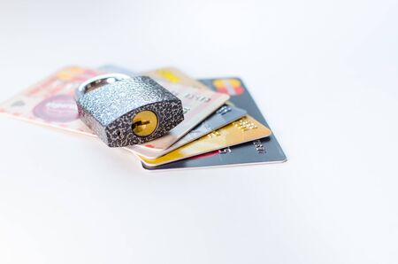 A blocked bank card. Credit card account is blocked. It is not possible to make transactions on the...