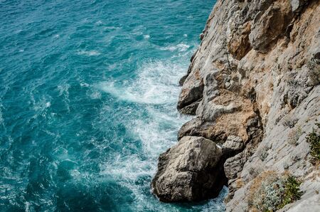 Coast and cliffs of the Black Sea.の写真素材