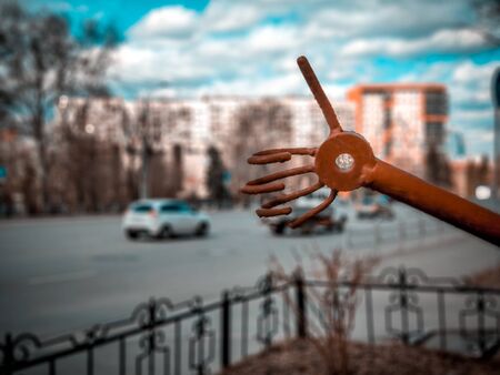A piece of iron in the form of a hand. A symbol of a great mood and an excellent state of affairs