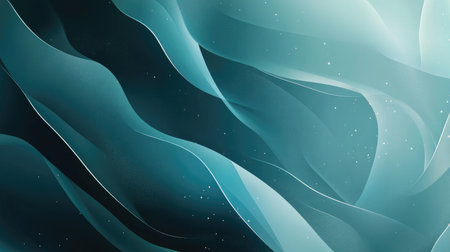 A teal background featuring subtle abstract patterns and gradient shading, creating a sophisticated and clean design.の素材