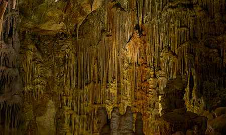 Impressive cave interior from Olympoi cave in Chios island, Greece.の写真素材