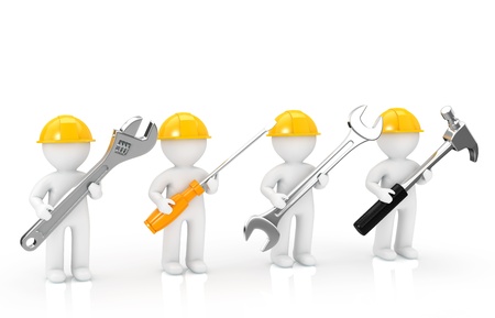 Repairer of 4 Personの写真素材