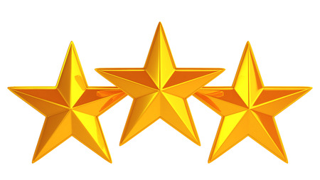 Golden three stars