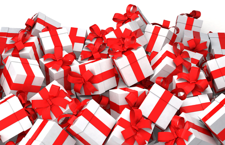 Many of gift boxの写真素材