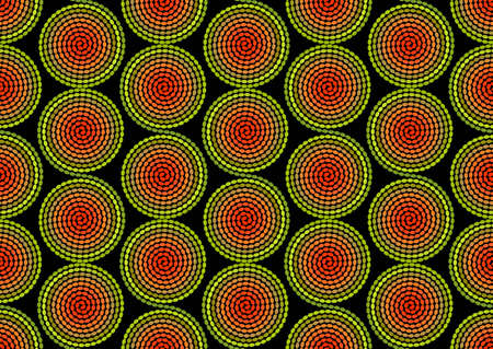 seamless  abstract  shapes on a black  background