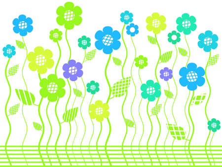  elegant bright flower border のイラスト素材