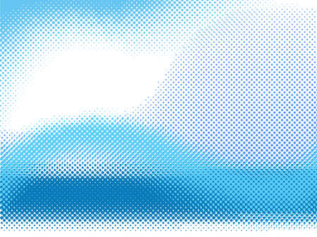  halftone waveのイラスト素材