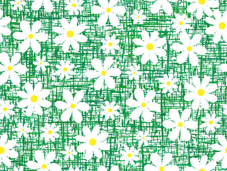 Seamless background.Can be used as background without flowersのイラスト素材