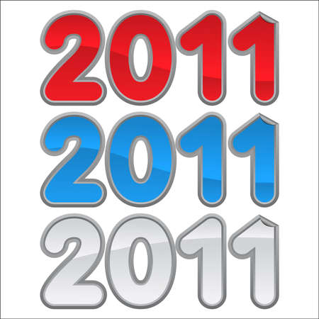 date of the new year のイラスト素材
