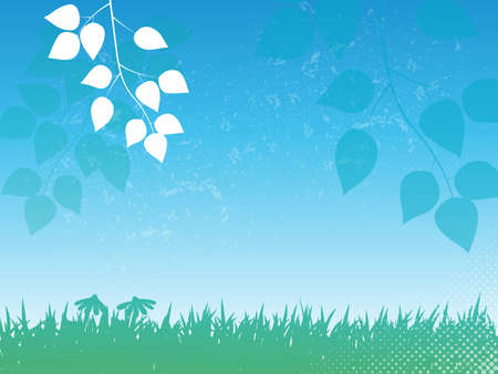 summer background with transparent elementsのイラスト素材