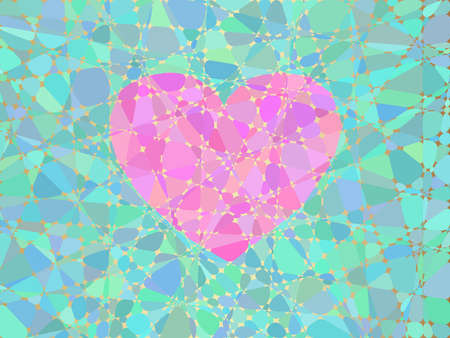 heart of the mosaic.のイラスト素材