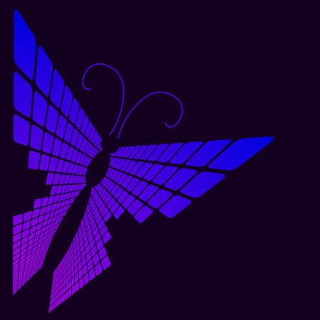 abstract butterfly.vector illustrationのイラスト素材