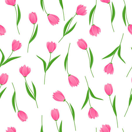 vector seamless  pattern of flowersのイラスト素材