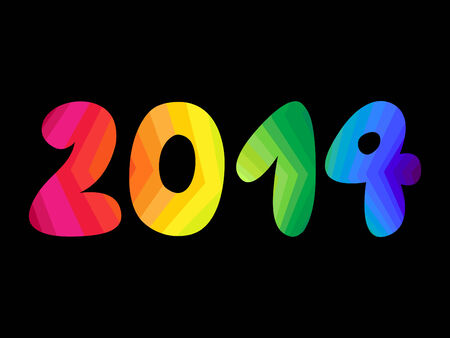 new year 2014 illustration