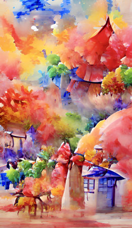 festive colorful worldの素材