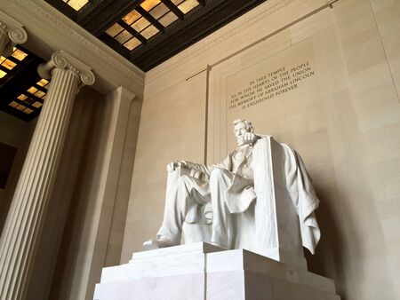 Lincoln memorial in Washington DCの素材