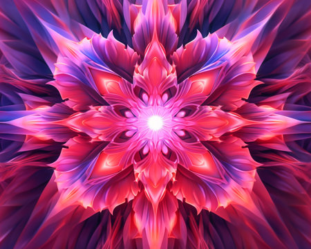 Abstract fractal. Fractal art background for creative design. Decoration for wallpaper, desktop, poster, cover booklet. Print for clothes, t-shirt. Creative illustration for designの素材