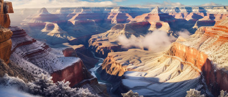 Panoramic view of Grand Canyon National Park, Arizona, USAの素材