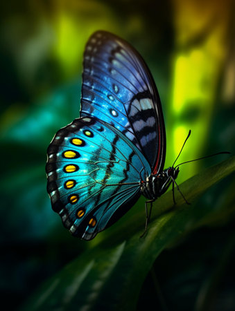 Butterfly in the garden. Beautiful butterfly in the nature.の素材