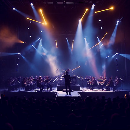The French electro swing band Rueda is performing on the HÃÂ¶rn Stageの素材