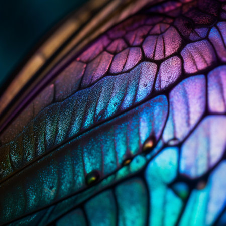 Macro close up of butterfly wing texture background. Selective focusの素材