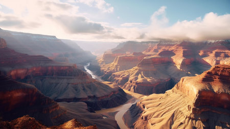 Beautiful panoramic view of Grand Canyon, Arizona, USAの素材