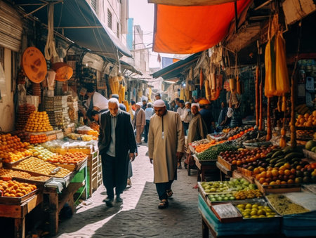View of unknowns Nepali people walking between Durbar square and Thamel district in Kathmandu in the afternoonの素材