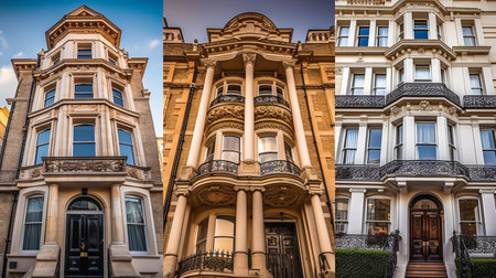 HDR Houses in the City of Londonの素材