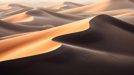 Sand dunes in the Namib Desert, Namibia, Africaの素材
