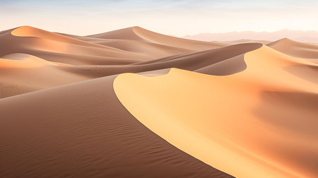 Sand dunes in the Sahara desert, Morocco. 3d renderingの素材