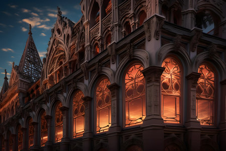 Facade of St. Mark's Basilica in Venice, Italyの素材