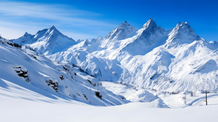 Mountains ski resort Zermatt Switzerland - nature and sport backgroundの素材