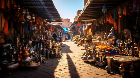 Souk Waqif in Dubai, United Arab Emiratesの素材