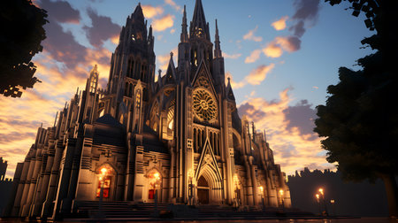 Temple of the Sacred Heart of Jesus in Mexico City, Mexicoの素材
